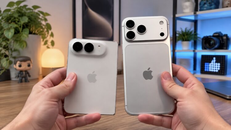 Профи сравнил камеры iPhone Duo и iPhone 18 Pro. Угадайте, какой снимает хуже. Фото.