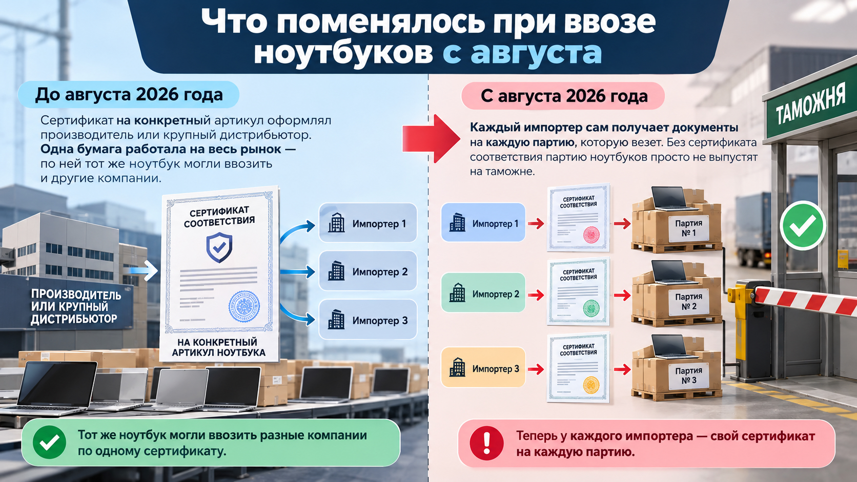 Инфографика: как изменились правила сертификации