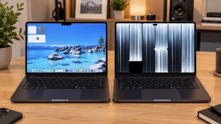 Все отличия MacBook Pro с OLED-экраном и обычного MacBook Pro. Фото.