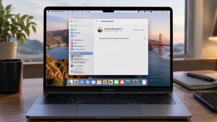 Вышла macOS 27.2 Golden Gate. Apple починила то, что бесило владельцев MacBook целый месяц. Фото.
