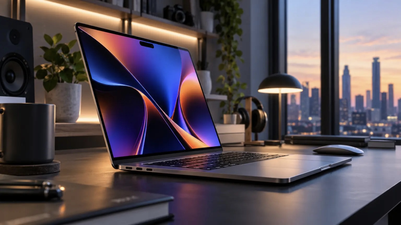 Концепт сенсорного MacBook с Dynamic Island