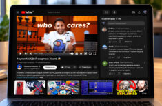 Как вернуть старый дизайн YouTube с комментариями под видео. Фото.