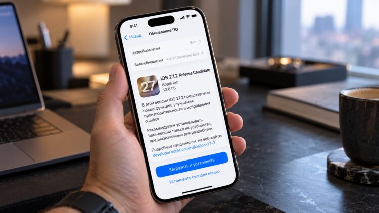Apple выпустила iOS 27.2 RC. Дата выхода для всех и новые функции уже известны. Фото.