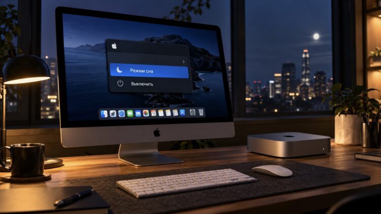 Что будет, если не выключать iMac и Mac mini на ночь и всегда оставлять их в режиме сна. Фото.