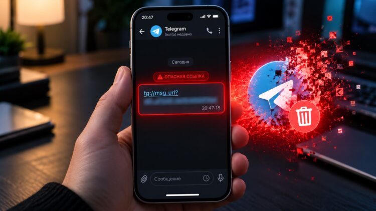 Telegram может заморозить аккаунт из-за одной ссылки. Разобрался, как защитить свой. Фото.