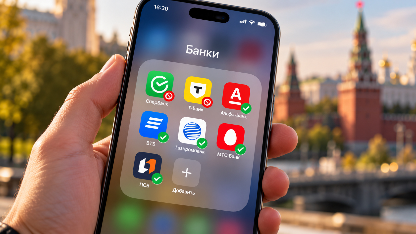Приложения крупных российских банков на iPhone