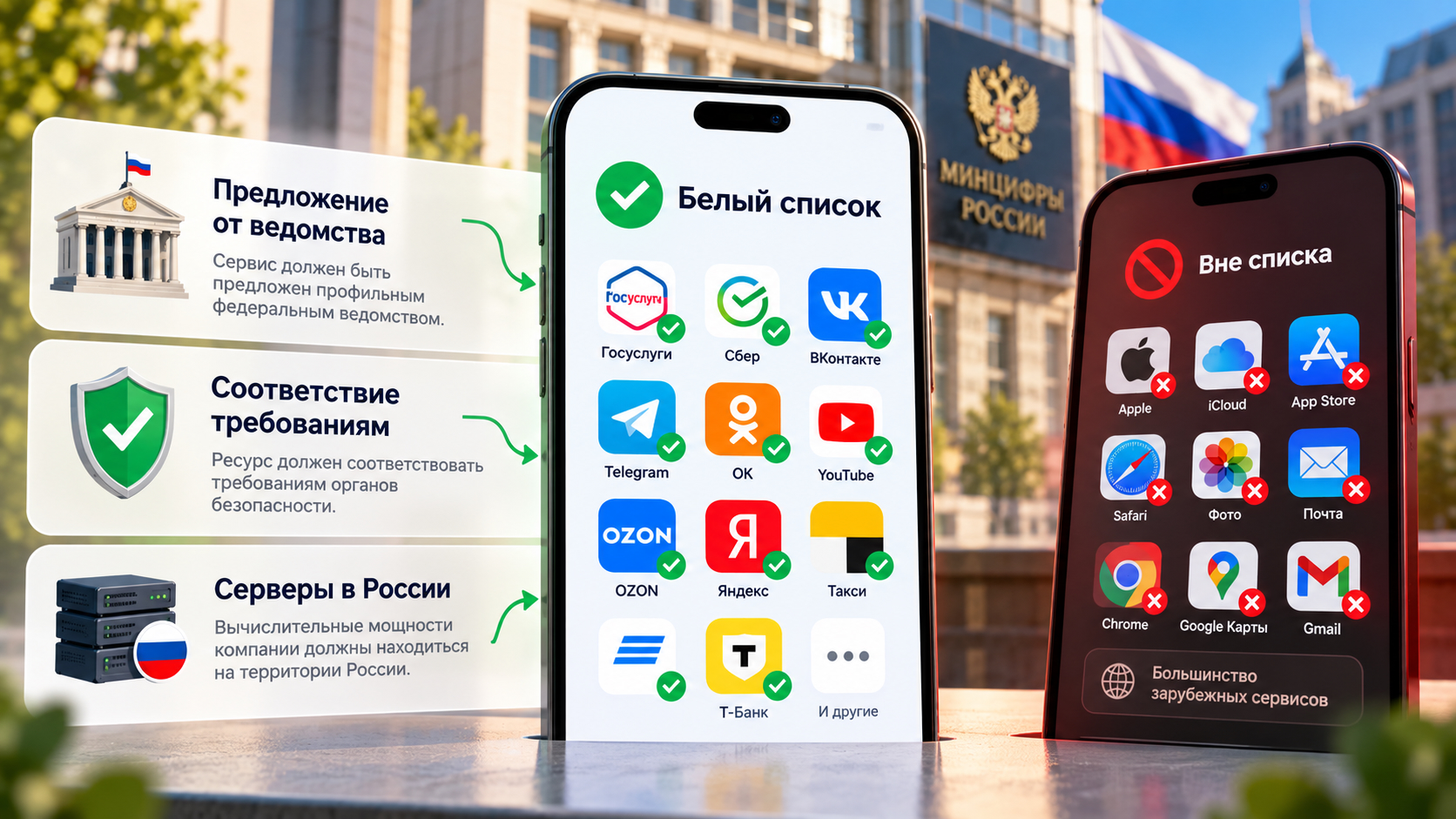 Как сайты попадают в белый список сейчас